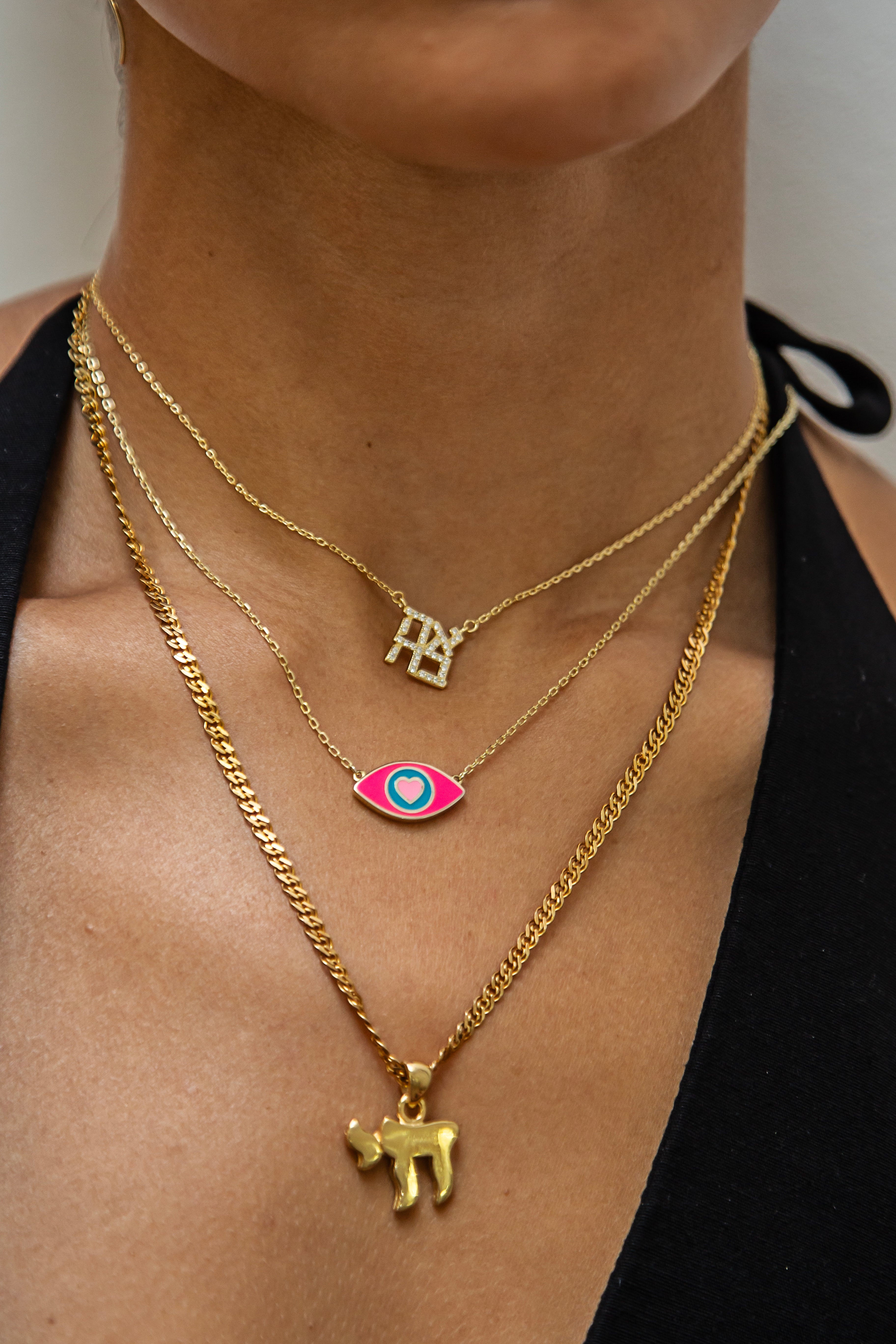 Sterling Silver AHAVA necklace