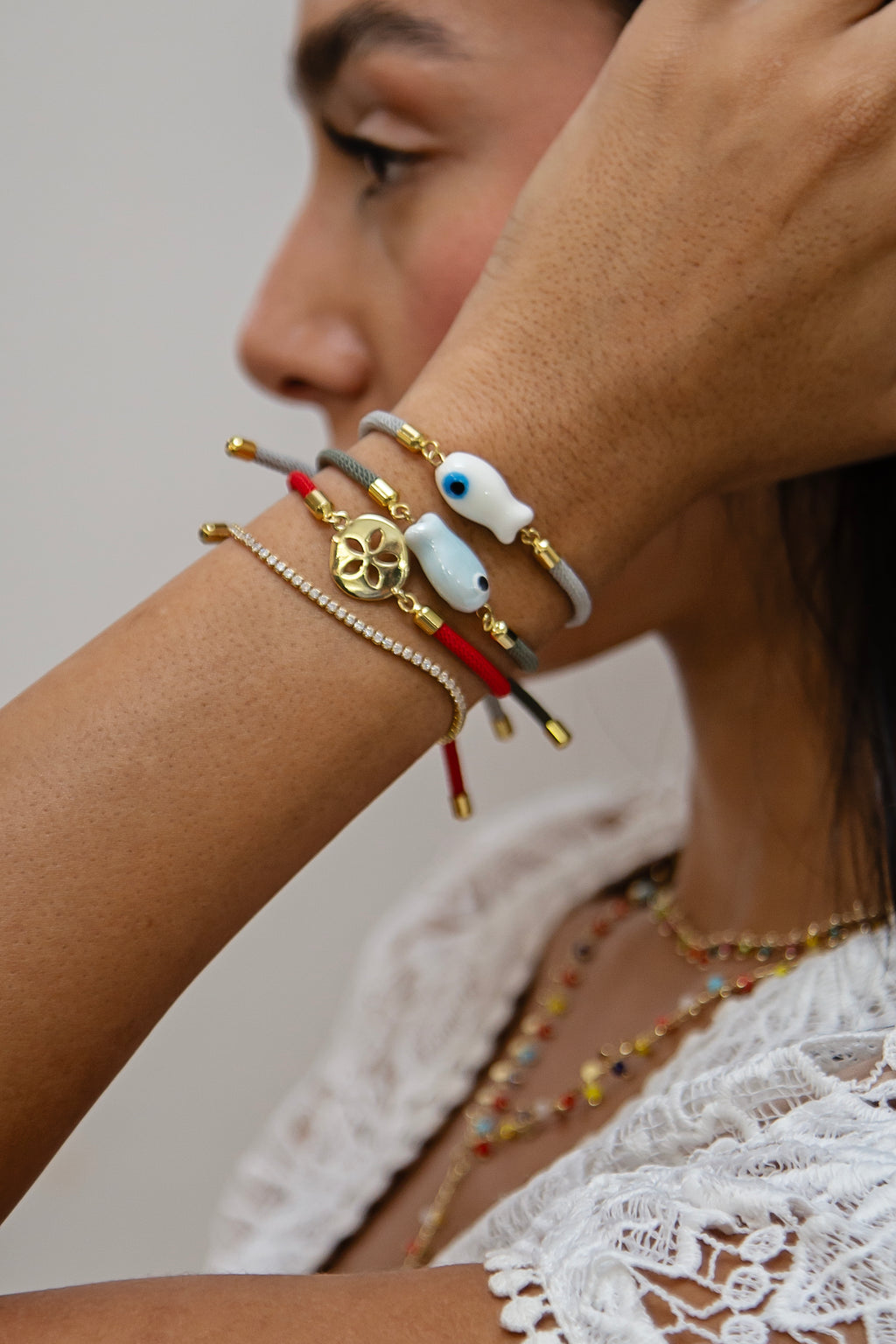 Various Fish and charm bracelets