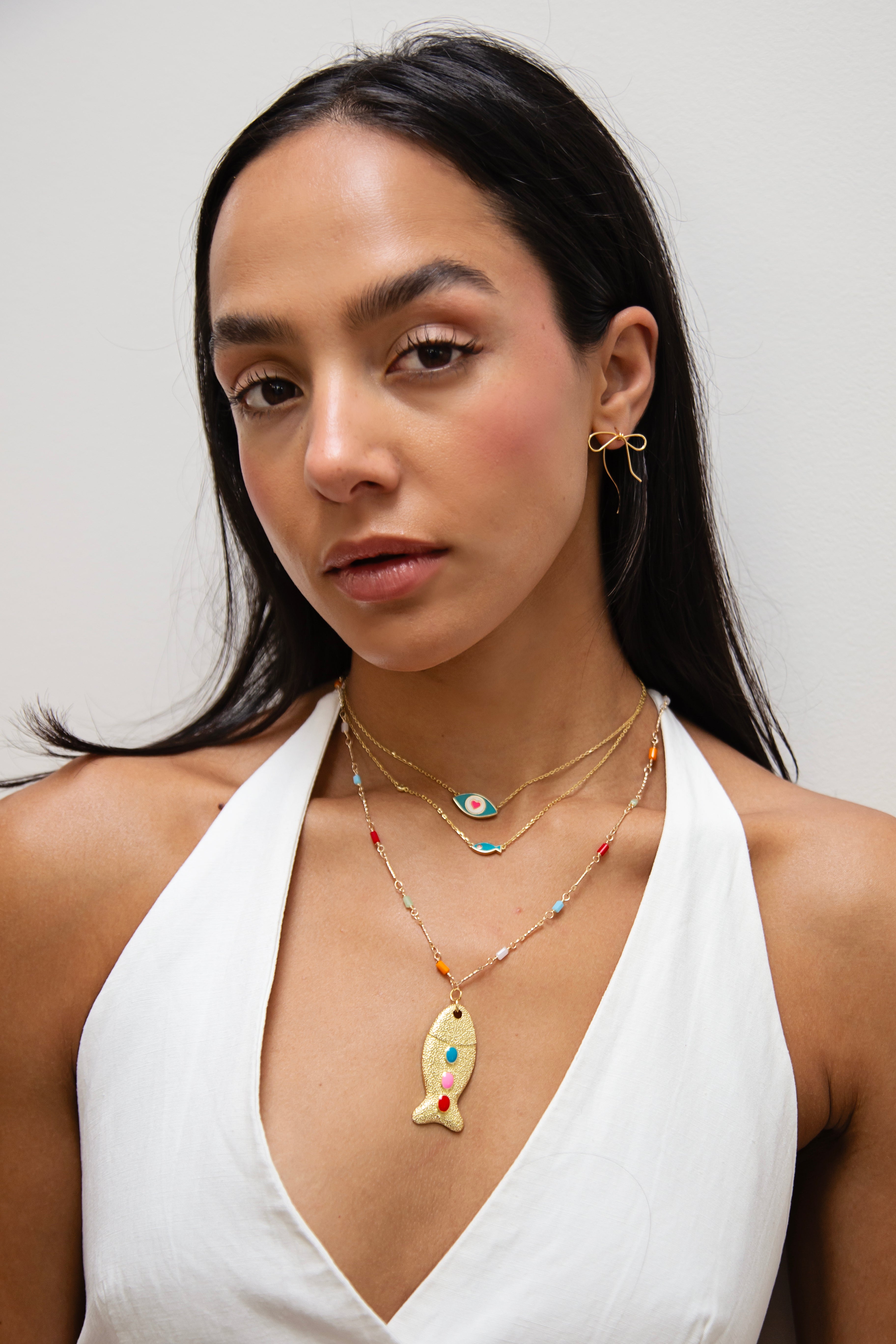 Fish and Eye Necklaces