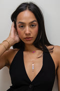 Sterling multicolour Fish necklace